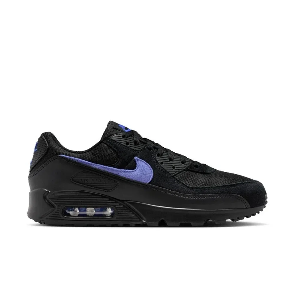 Nike Air Max 90 Mens Size 10 Running‎ Shoes Sneakers Black Sapphire DM0029 021